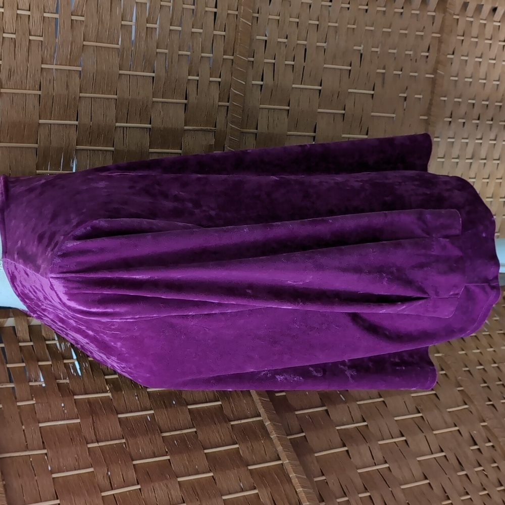 J. Jill Rich Purple Velvet Blouse - Picture 2 of 5